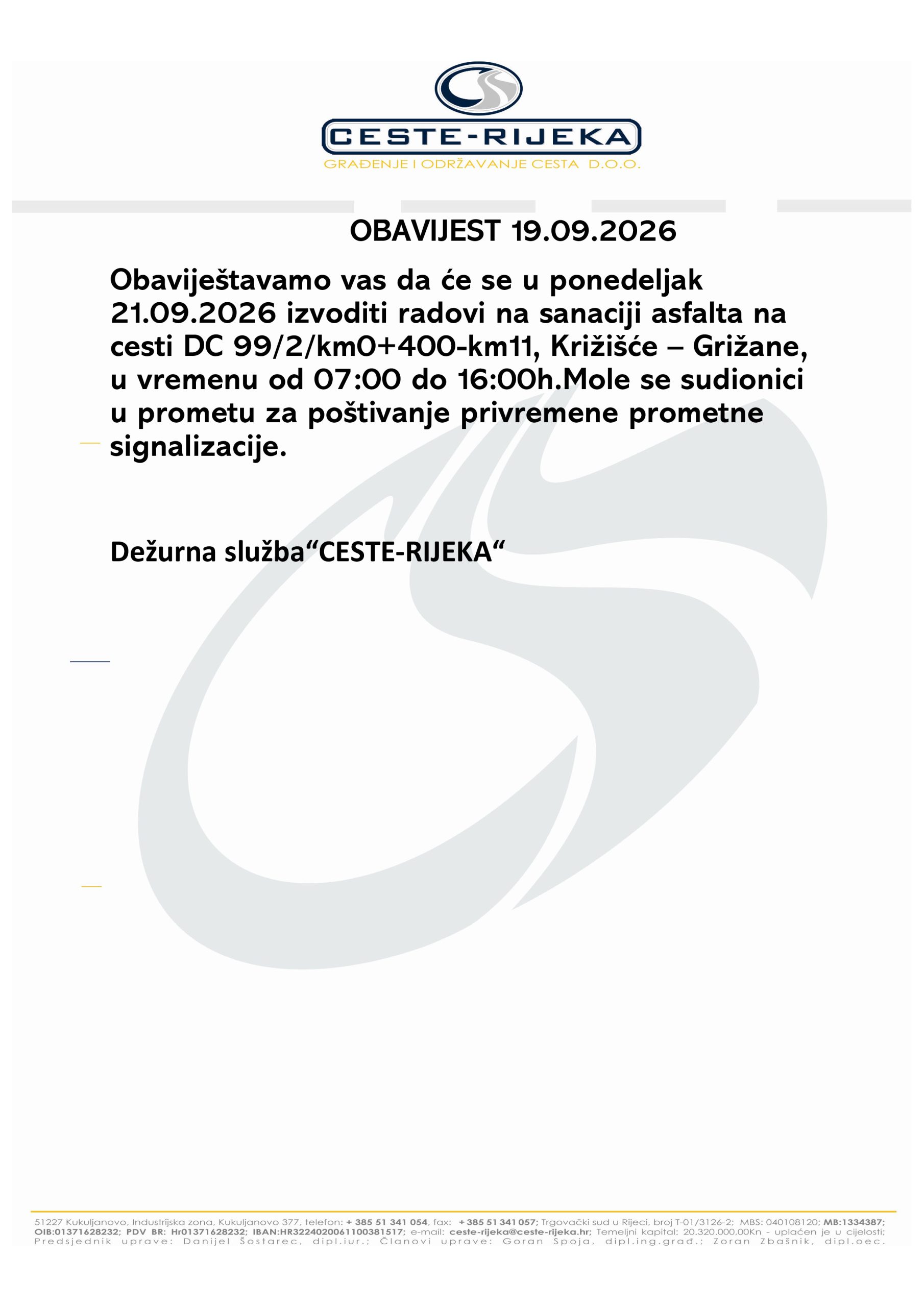 Microsoft Word – OBAVIJEST 19.09.2026